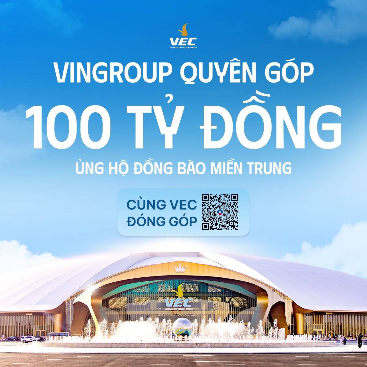 Vingroup quyên góp 100 tỷ đồng
