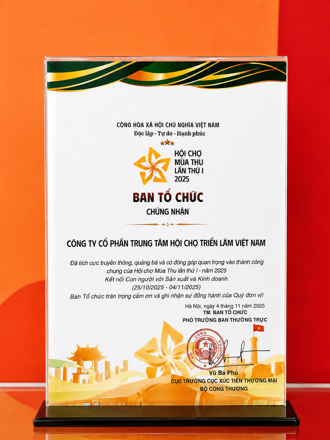 Bộ Công Thương trao Chứng nhận 